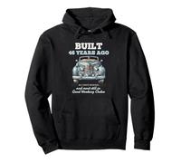 Built 46 Years Ago Vintage Car 46 Year Old 46th Birthday Men Pullover Hoodie