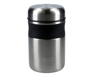 Built 473Ml Silver Insulated Food Flask For Hot And Cold Meals On The Go
