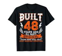 Built 48 Year Ago Funny Saying 48th Birthday Vintage T-Shirt