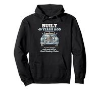 Built 49 Years Ago Vintage Car 49 Year Old 49th Birthday Men Pullover Hoodie