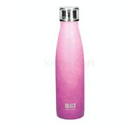 Built Perfect Seal Leakproof Insulated Water Bottle/Thermal Flask, Stainless Steel, 480 ml, Pink/Purple Ombre