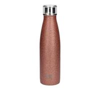 Built 500Ml Double Walled Stainless Steel Water Bottle Rose Gold Glitter