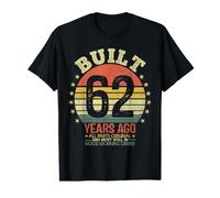 Built 62 Years Ago All Parts Original Funny 62nd Birthday Value Graphic T-Shirt