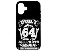 BUILT 64 Years Ago All Parts Original 64th Birthday Case for iPhone 16