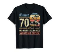 Built 70 Years Ago All Parts Original Funny 70th Birthday T-Shirt
