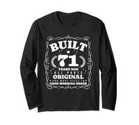 Built 71 Years Ago Vintage Funny 71 Year Old 71st Birthday Long Sleeve T-Shirt