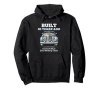 Built 80 Years Ago Vintage Car 80 Year Old 80th Birthday Men Pullover Hoodie