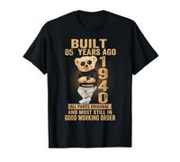 Built 85 Years Ago Funny 85th Birthday 1940 Teddy Bear T-Shirt