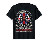 Built 88 Year Ago British UK Flag Funny 88th Birthday T-Shirt