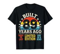Built 89 Year Ago Classic Vintage 89th Birthday T-Shirt