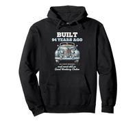 Built 94 Years Ago Vintage Car 94 Year Old 94th Birthday Men Pullover Hoodie