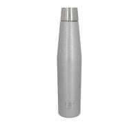 Built Apex Insulated Water Bottle with Leakproof Perfect Seal Lid, Sweatproof 100% Reusable BPA Free 18/8 Stainless Steel Flask, Silver Glitter, 540 ml