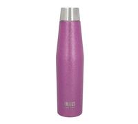 Built Apex Insulated Water Bottle with Leakproof Perfect Seal Lid, Sweatproof 100% Reusable BPA Free 18/8 Stainless Steel Flask, Purple Glitter, 540 ml