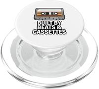 Built By Beats And Cassettes Retro Music Tape PopSockets PopGrip for MagSafe