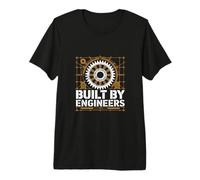 Built By Engineers Engineering Blueprint Premium T-Shirt