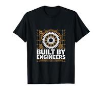 Built By Engineers Engineering Blueprint T-Shirt