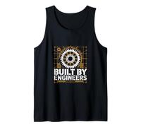 Built By Engineers Engineering Blueprint Tank Top