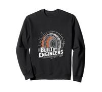 Built By Engineers Gear Design Sweatshirt