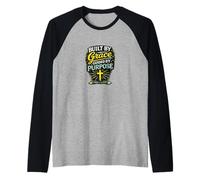 Built By Grace Guided By Purpose Christian Faith Design Raglan Baseball Tee