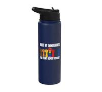 Built By Immigrants You Can't Deport History Pro Immigration Stainless Steel Insulated Water Bottle