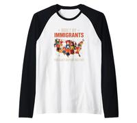 Built by Immigrants You Can't Deport History Raglan Baseball Tee