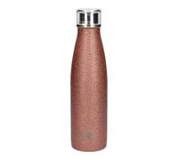 Built 500Ml Double Walled Stainless Steel Water Bottle Rose Gold Glitter