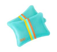 BUILT Curve Soft Ice Packs Set of 2, Freezable, Reusable, Slim, Long-Lasting, for Lunch Bags, Blue Cockatoo with Stripes