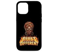 Built Different Black History Month Dashiki Melanin Afro Case for iPhone 12/12 Pro