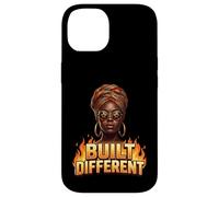 Built Different Black History Month Dashiki Melanin Afro Case for iPhone 14