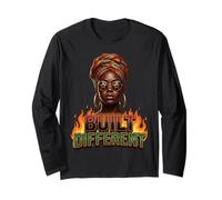 Built Different Black History Month Dashiki Melanin Afro Long Sleeve T-Shirt