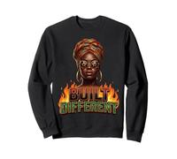 Built Different Black History Month Dashiki Melanin Afro Sweatshirt