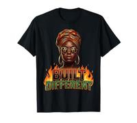 Built Different Black History Month Dashiki Melanin Afro T-Shirt