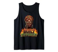 Built Different Black History Month Dashiki Melanin Afro Tank Top