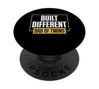 Built Different Dad Of Twins Father Of Twins PopSockets Adhesive PopGrip