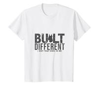 Built Different: I Got That Dog in Me T-Shirt, Kids, White, 6 Years