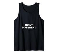 Built Different Motivational Design Tank Top