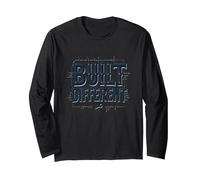 Built Different: Unique Blueprint for Success Long Sleeve T-Shirt, Adult Unisex, Black, S