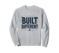 Built Different: Unique Blueprint for Success Sweatshirt, Adult Unisex, Heather Grey, L