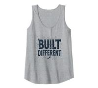 Built Different: Unique Blueprint for Success Tank Top, Women, Heather Grey, L
