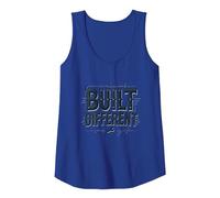 Built Different: Unique Blueprint for Success Tank Top, Women, Royal Blue, S