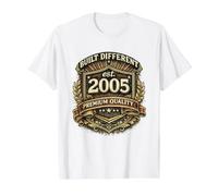 Built Differently 2005 Birthday Birth Year 2005 Legend Joke Value Graphic T-Shirt, Men, White, XL