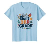 Built for 3rd Grade: School Essentials Adventure T-Shirt, Kids, Baby Blue, 6 Years
