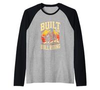 Built for Bull Riding Rodeo Cowboy Western Raglan Baseball Tee