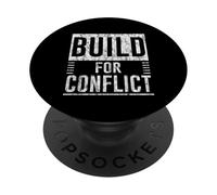 Built For Conflict Sarcastic Attitude Tension - PopSockets Adhesive PopGrip