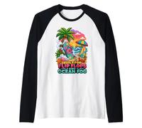 Built for Flip Flops and Ocean Fog Beach Lifestyle Raglan Baseball Tee