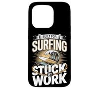 Built For Surfing Stuck At Work Surf Office Case for iPhone 15 Pro