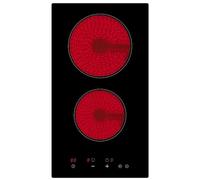 Built-in 2 Ring Ceramic Hob with easy installation 13amp plug. STARCHARTS Plug in Electric Hob with 9 Power Levels, Child Lock, Safety Residual Heat Indicator, 2900W, Compact Size for Small Kitchen