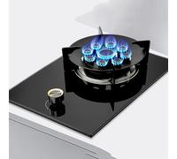 Built-in 33cm Single Burner Gas Stove, 5.2KW 9-chamber Fire Ring Wok Burner With Flameout Protection, Anti-gas Leakage Flame Protection, LPG/natural Gas Kit (Size : LPG)