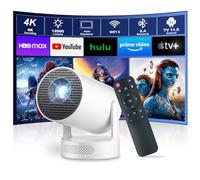 [Built-in Apps & 2025 Upgraded] Salange HY300 Ultra Mini Projector w Wifi6 Bluetooth5.4,300ANSI Lumen Smart Projector Android Support 4K 1080P,Auto Keystone,Outdoor Portable Projectors for Home Cinema