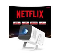 [Built-in Apps & 2026 Upgraded] WEMI Mini Portable Projector Mini Projecteur Portatif with WiFi 6 and Bluetooth 5.4 for Bedroom Smart Movie for iPhone Cell Phone Android OptiBarrel 500